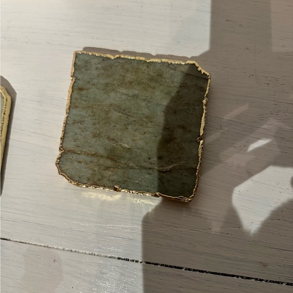 Two antrhopologie coasters- practically new - Picture 3 of 6